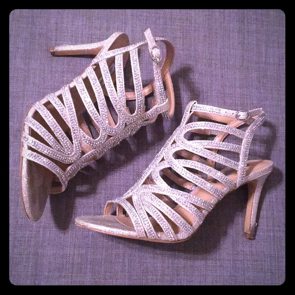 Sparkling Blush Sandal Pumps